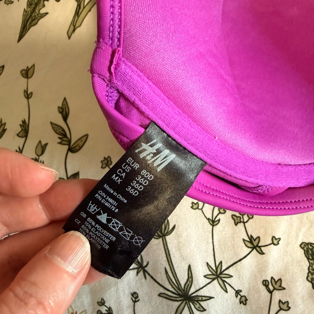 H&M Vibrant Purple Halter Bikini Top - Picture 3 of 5